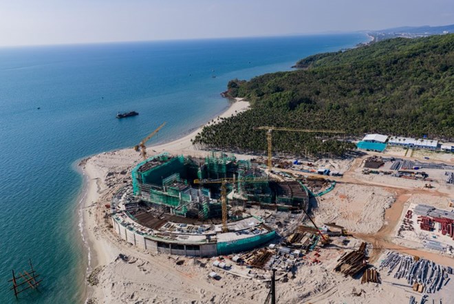 Các dự án phục vụ APEC 2027 ở Phú Quốc triển khai thần tốc. Ảnh: Sun Group