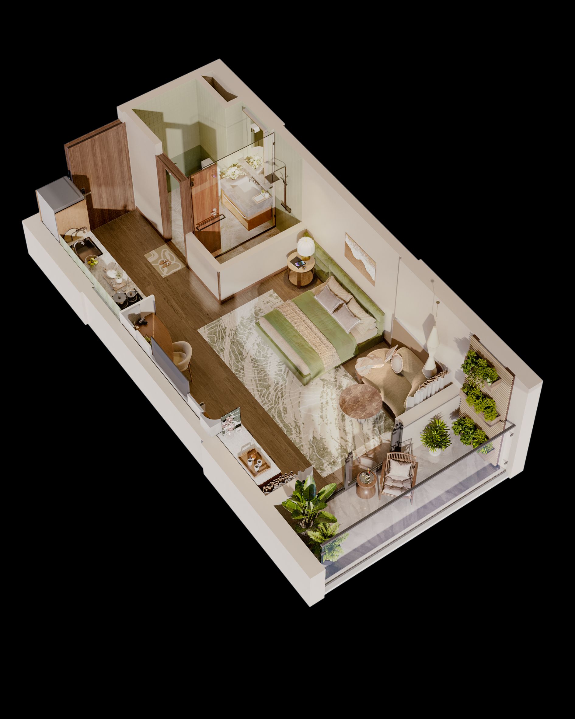 Căn hộ Studio Meypearl Ciel