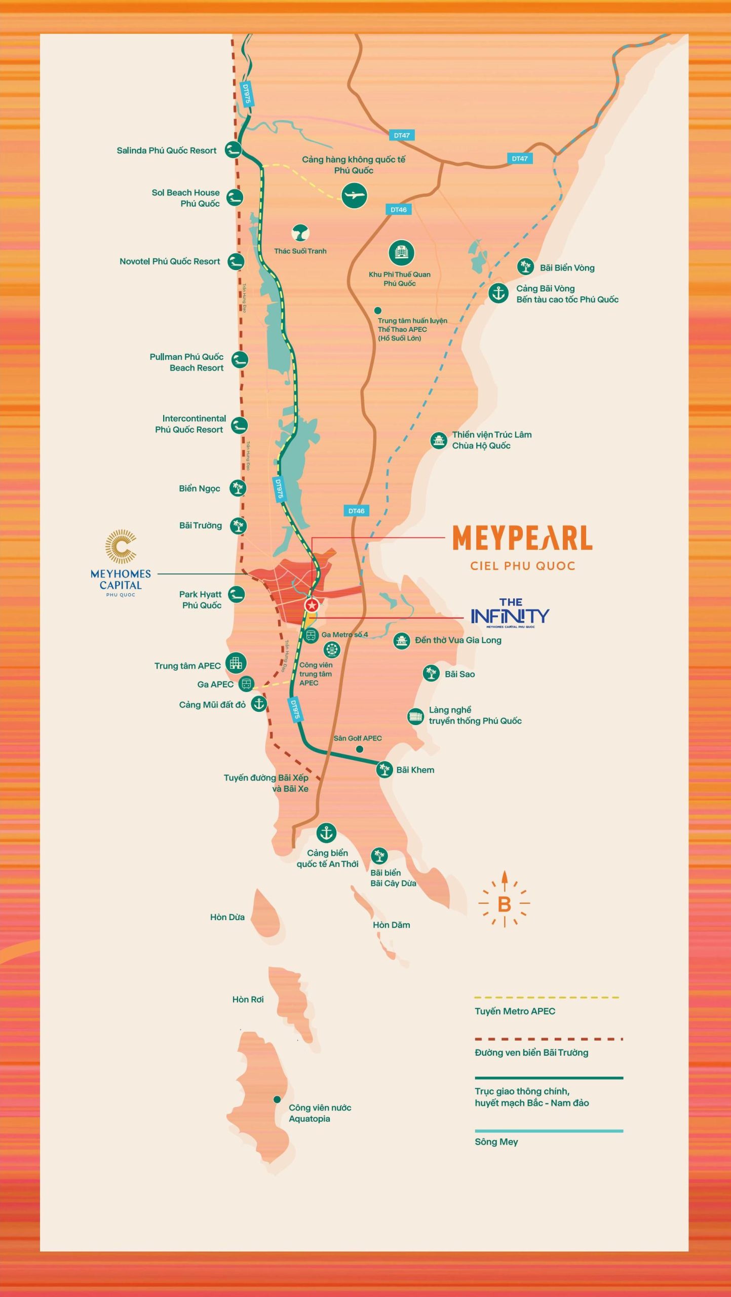 Vị trí Meypearl Ciel Phú Quốc